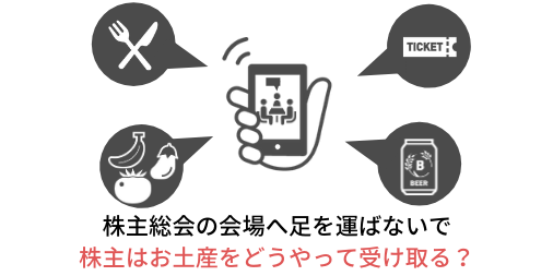 株主総会の会場へ足を運ばないで株主はお土産をどうやって受け取る？